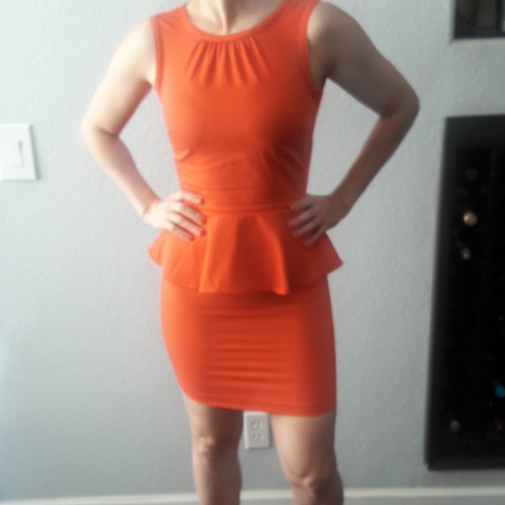 H&M orange dress